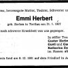Zerbes Emmi 1937-1981 Todesanzeige